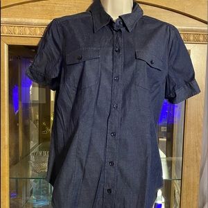 Blue Jean button up blouse